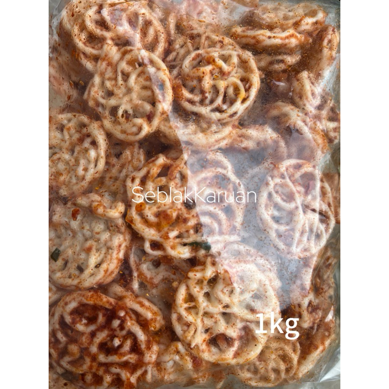 

seblak kerupuk pedo/rafael/seblak kerupuk kering/pedas daun jeruk/original daun jeruk isi 1kg