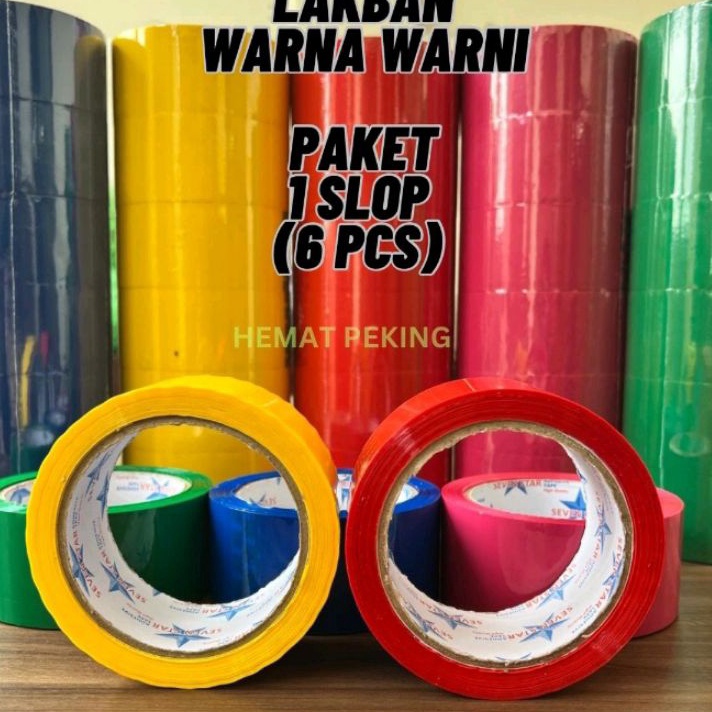 

Lakban Warna Warni 45 x 9 y OPP Color Tape 1 Slop isi 6 pcs
