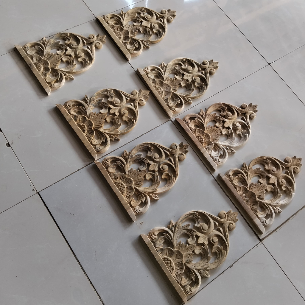 Variasi ukiran tempel soko guru joglo ornamen ukir tempel ukuran custom