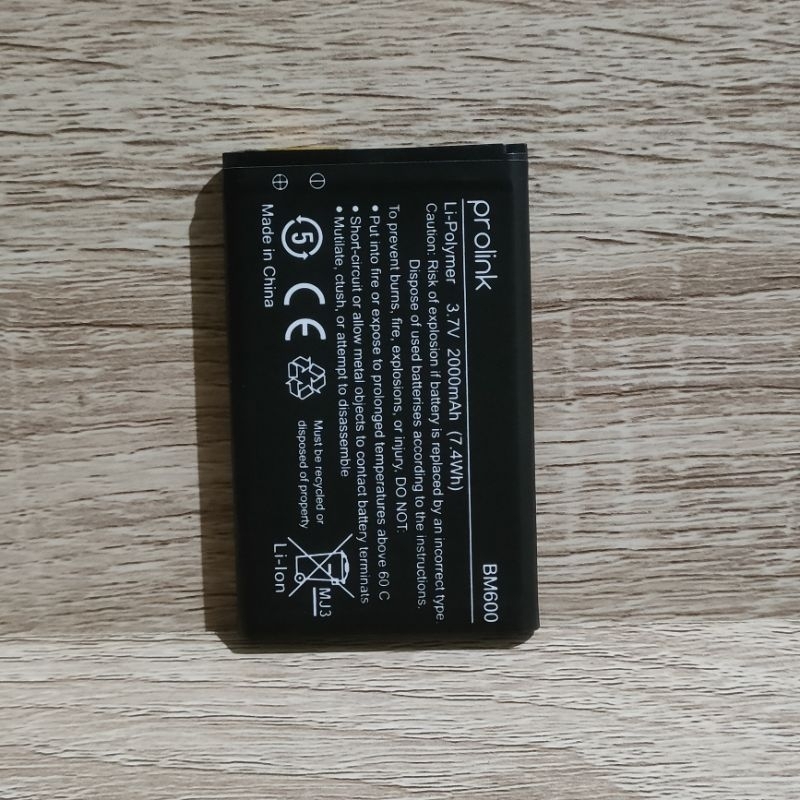 BATERAI BM600 FOR MODEM WIFI PROLINK PRT7011L 2000MAH BM-600 PRO-LINK BATTERY BATRAI MODEM