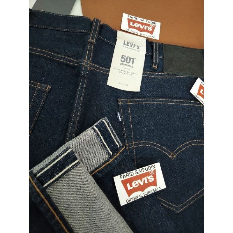 Le v is Made & Crafted 501- Selvedge Denim - Size 38 ( 00501-2853 )