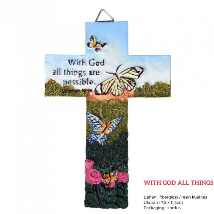 Pajangan Salib Dinding Untuk Kamar Anak Dekorasi Hiasan Gantung Salib Kristen Kado Rohani Religi