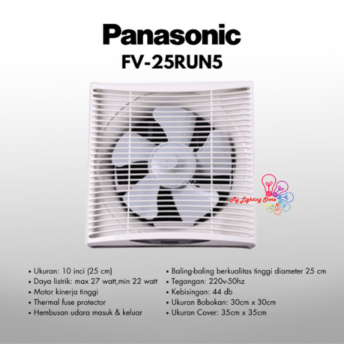 Wall Exhaust Fan Kipas Angin Dinding Panasonic FV-25RUN5 FV25 RUN 25RUN RUN5 FV25RUN FV25RUN5 10 In