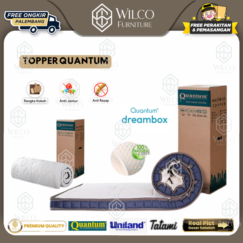 Topper Quantum Latex 8 Cm | Matras Topper Quantum Murah Palembang