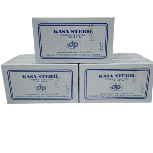 Dwipa - Kasa Steril Dwipa 16cm x 16cm Isi 16 / Kasa steril