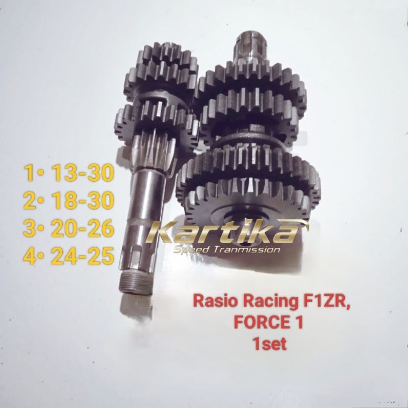 Gigi rasio Racing Yamaha F1ZR, FORCE 1, 1set Gigi 1,2,3,dan 4