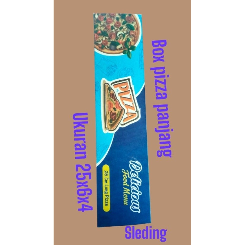 

50 pcs BOX pizza panjang/Dus pizza panjang/long pizza ukuran 25x6x4cm termurah