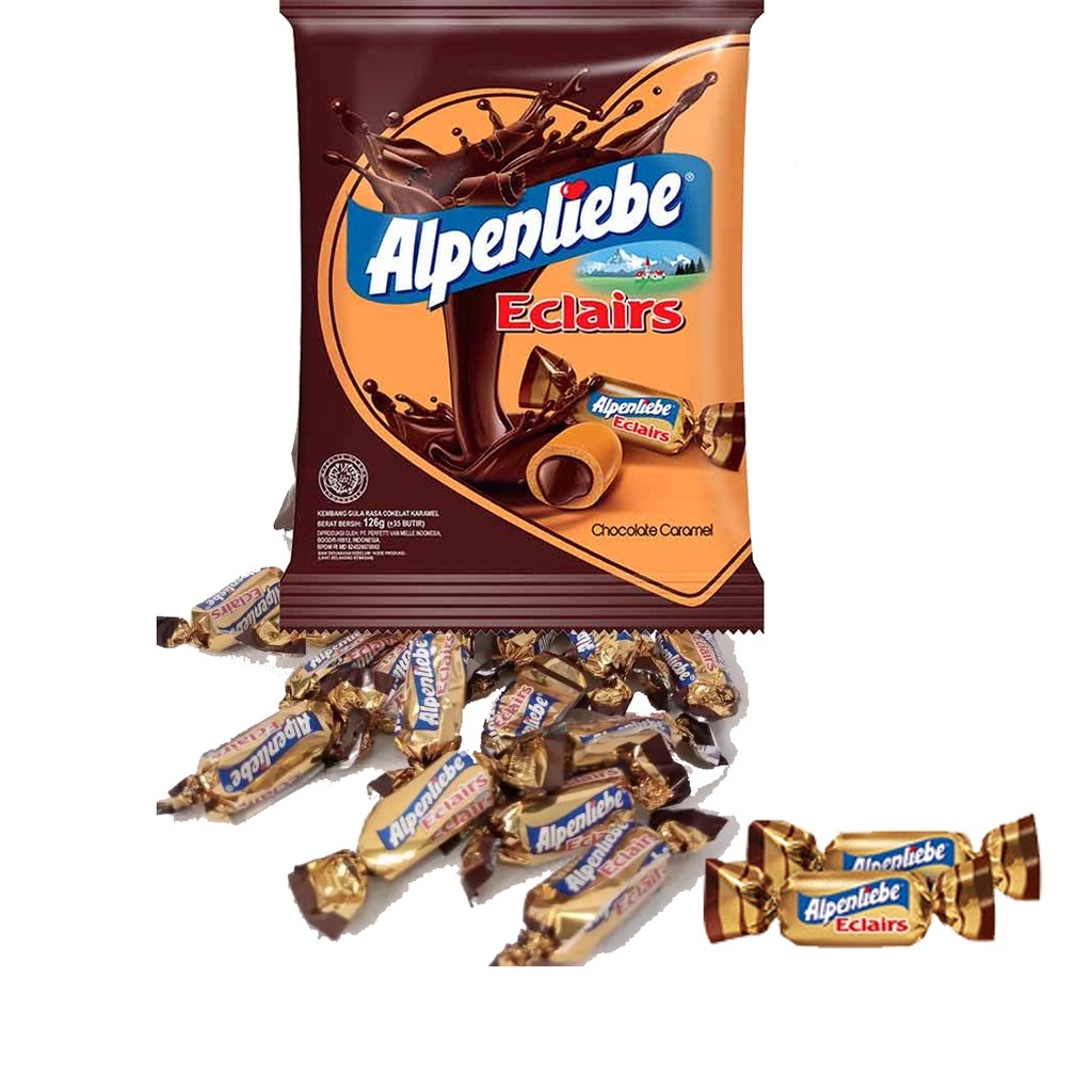 

Permen Alpenliebe Eclairs Chocolate Caramel 216g