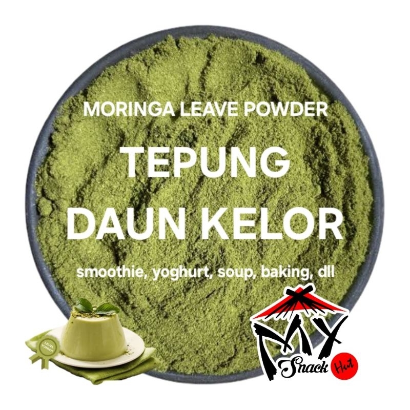 

TEPUNG DAUN KELOR 50GR BUBUK MORINGA OLEIFERA DRUM STICK LEAF LEAVE ORGANIK PUDDING BAR CAKE POWDER