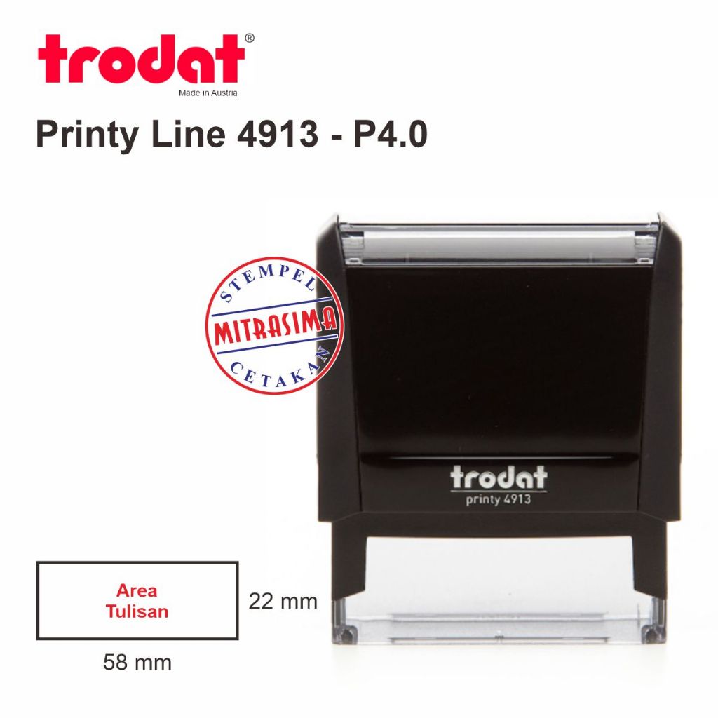 

Stempel Trodat 4913 ( Model Persegi )