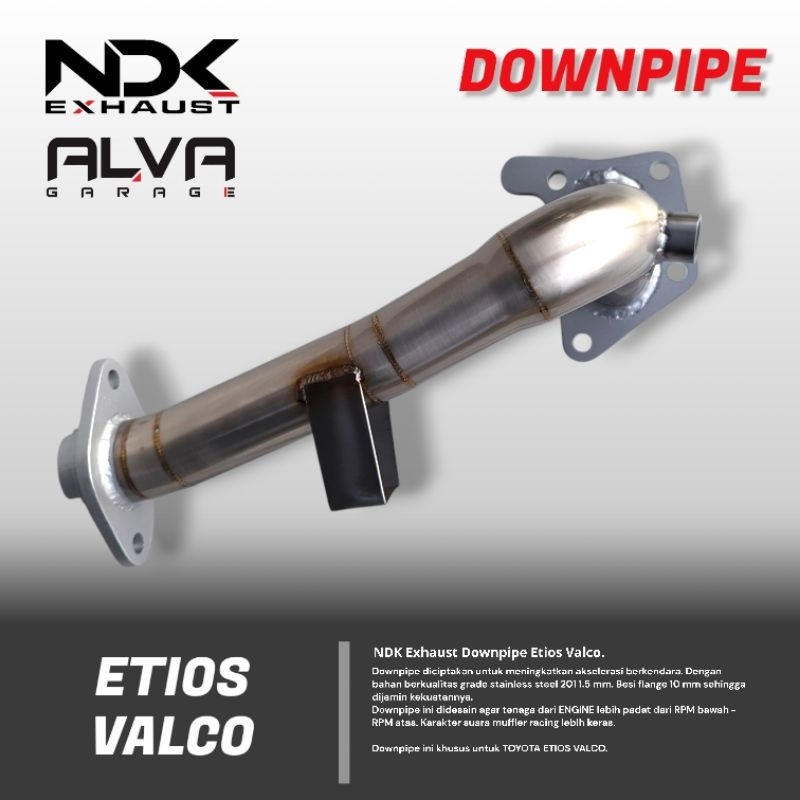 NDK Downpipe Racing untuk Etios Valco merk NDK Exhaust Knalpot Mobil Racing Etios Valco