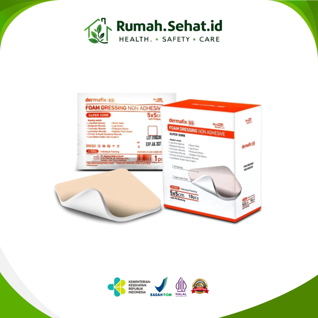 Dermafix SS Onemed Foam Dressing Non-Adhesive - pcs