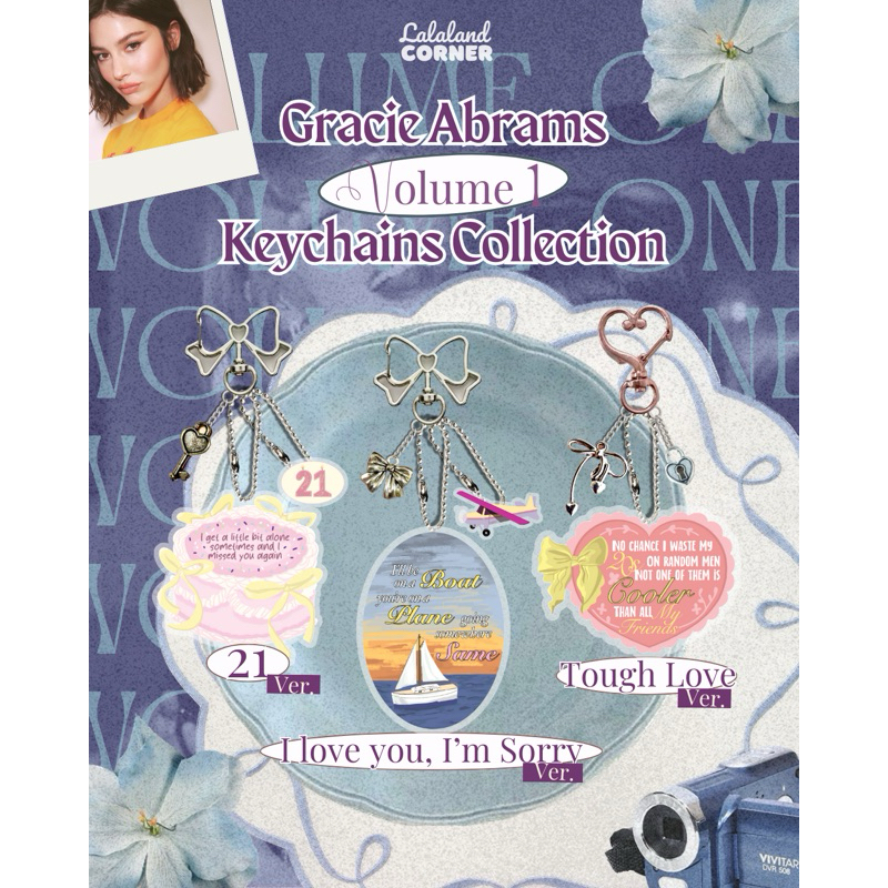 Gracie Abrams Keychain 21 I Love You Im Sorry Tough Love Lyric Ganci Gantungan Kunci Keychains GA