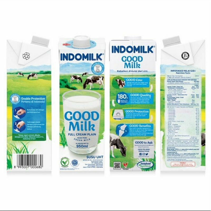 

Susu Indomilk UHT Good Milk 950ml / Susu UHT