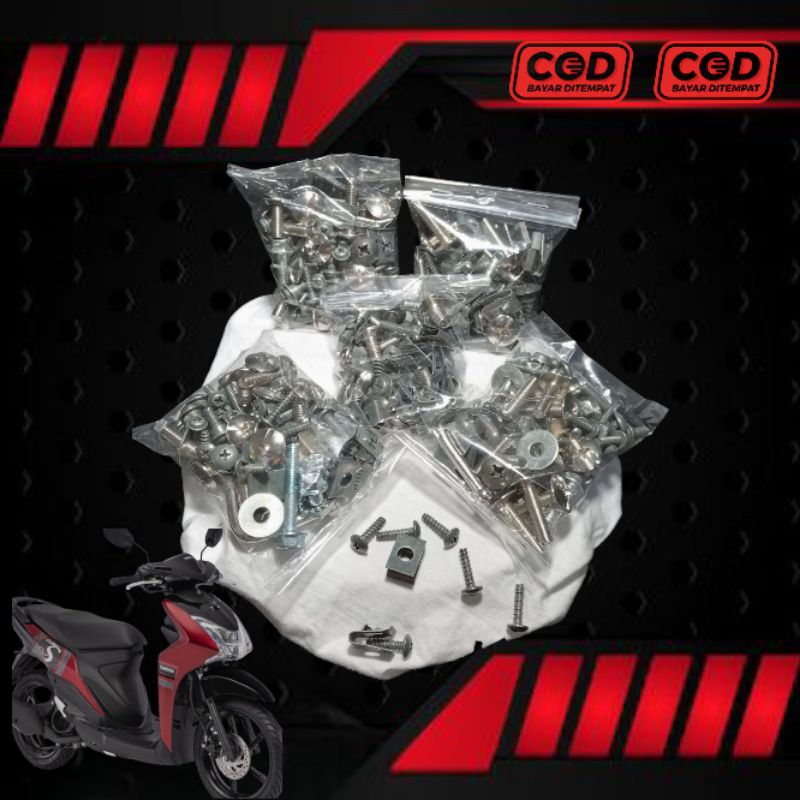 COD Baut Full Body Mio S 125 / Baut Fullset body halus body kasar Yamaha Mio S 125