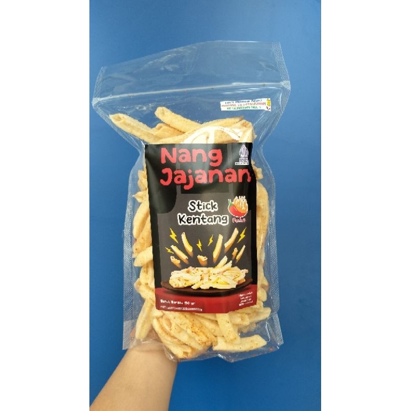 

Nang Jajanan Stik Kentang 150gr , kerupuk kentang, kentang enak, stik kentang murah.