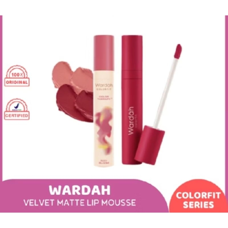 Wardah //New Limitid Edition// Colorfit Velvet Matte Lip Mousse Color Theraphy No.17