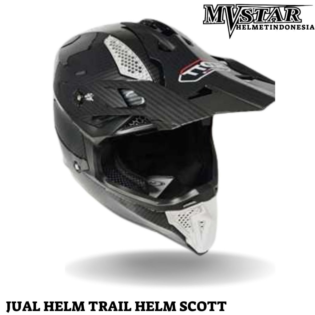 JUAL HELM TRAIL HELM SCOTT MOTOR CROSS TRAIL DEWASA CARBON ORIGINAL PREMIUM STANDART SNI SUPERCROSS
