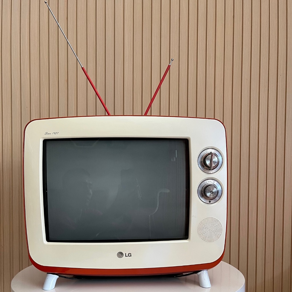 Televisi / TV Tabung CRT LG Retro Classic Serie1 Type 14SR1AB Vintage & Langka - Custome Stand