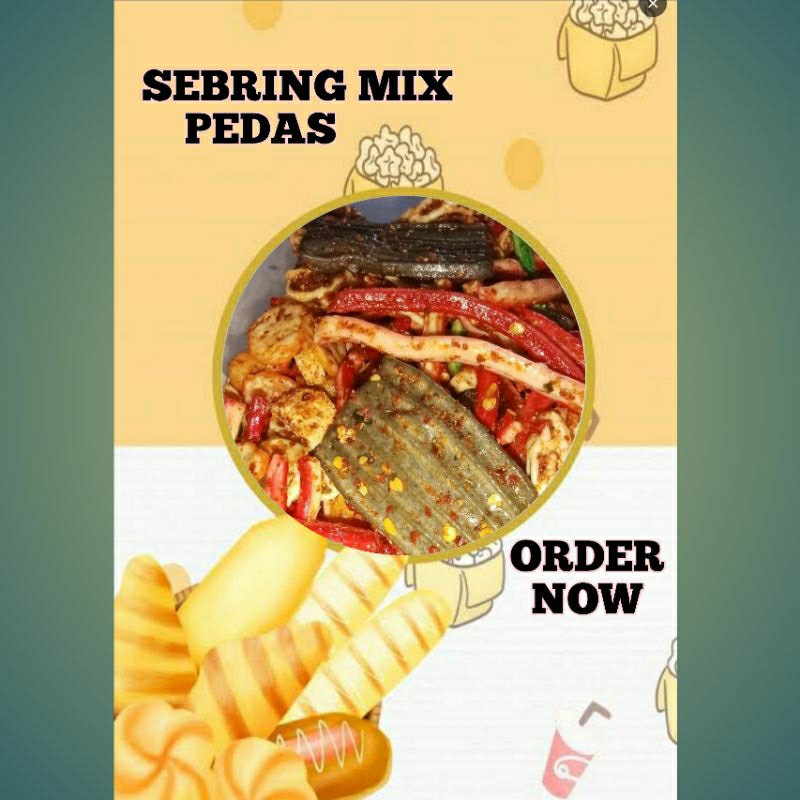 

Sebring Mix pedas daun jeruk 500gram,kerupuk seblak kering campur