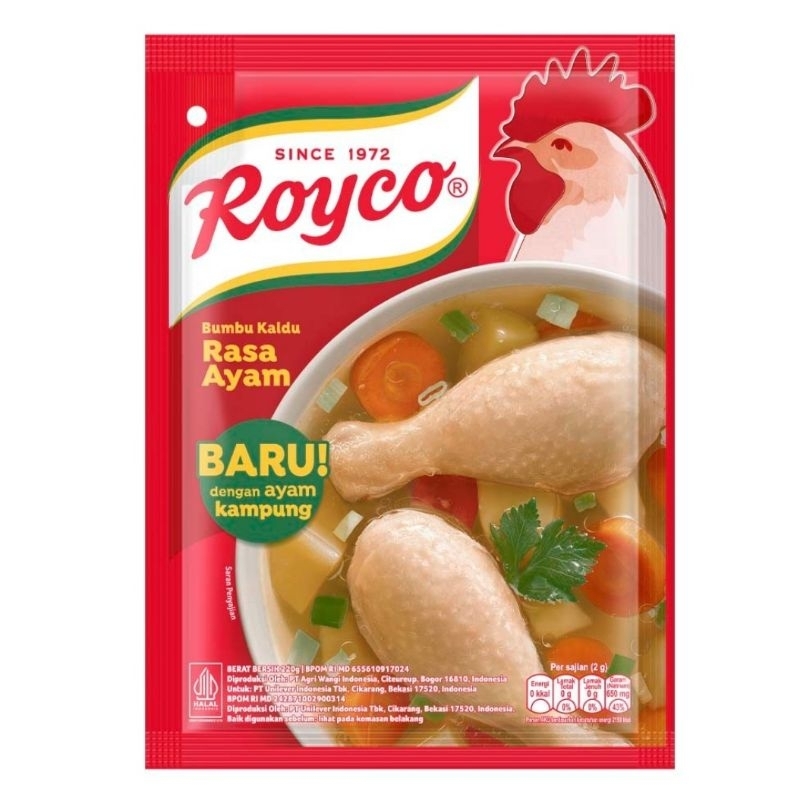 

Royco Bumbu Kaldu Penyedap Rasa Ayam 220 gr