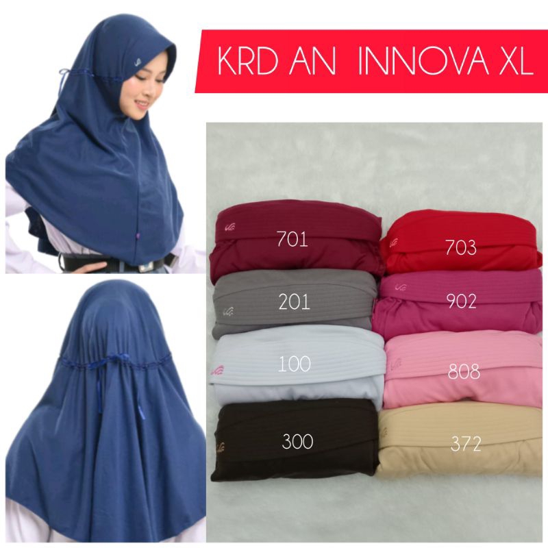 Kerudung Sekolah Rabbani Innova size XL