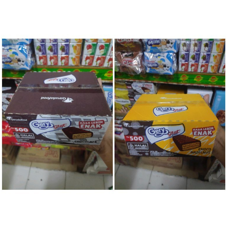 

Gery wafer salut Chocolat Hazelnut isi 24pcs