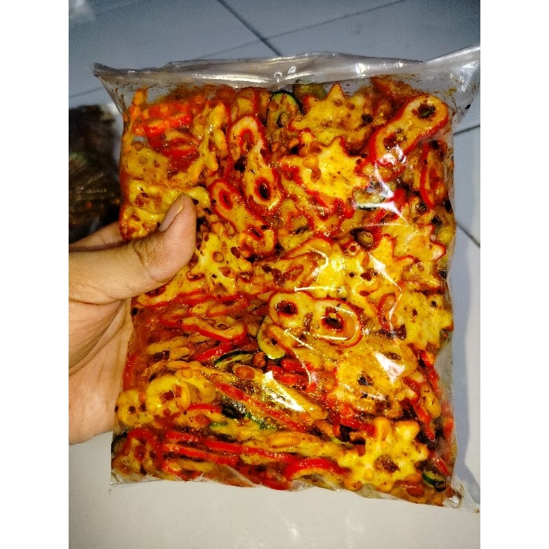 

Seblak kering kerupuk bintang pedas 250gr kerupuk bantat kerupuk pedas