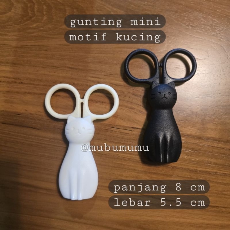 

(pilih varian) Gunting mini motif kucing lucu dengan penutup dan magnet