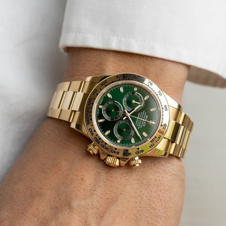 【100% ASLI】Original Jam tangan Rolex Cosmograph Daytona seri M116508-0013 diameter 40 mm bahan casin