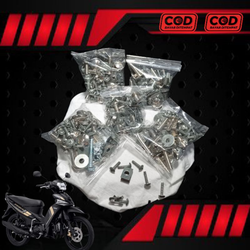 COD Baut Full Body Vega Force / Baut Fullset body halus body kasar Yamaha Vega Force