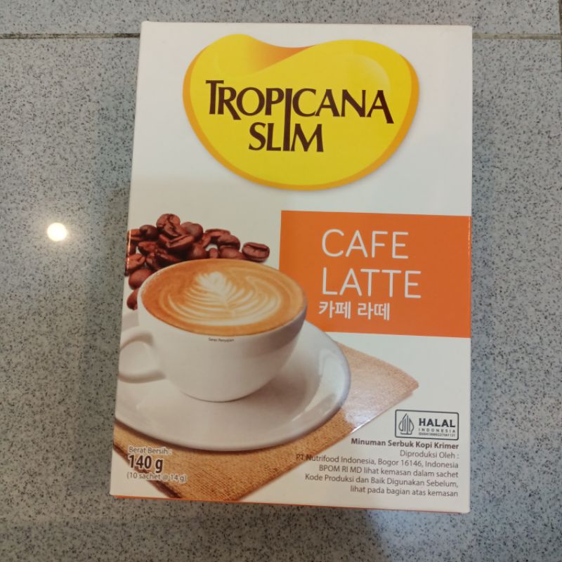 

Minuman serbuk kopi krimer Tropicana Slim CAFE LATTE COFFEE LATTE 13 JULI 2025