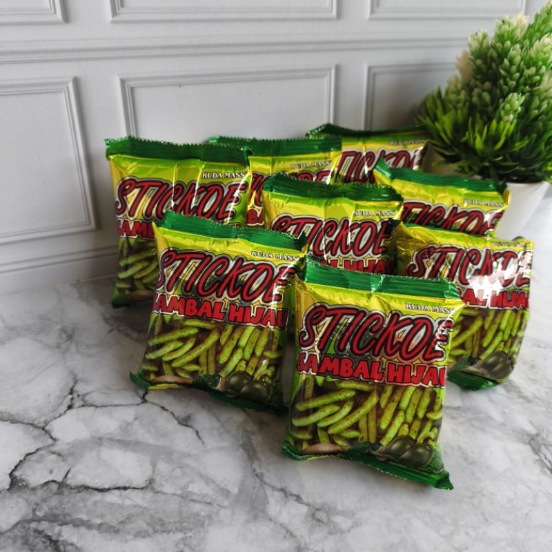 

STICKOE SAMBAL HIJAU Di jual Rentengan isi 10 Pcs