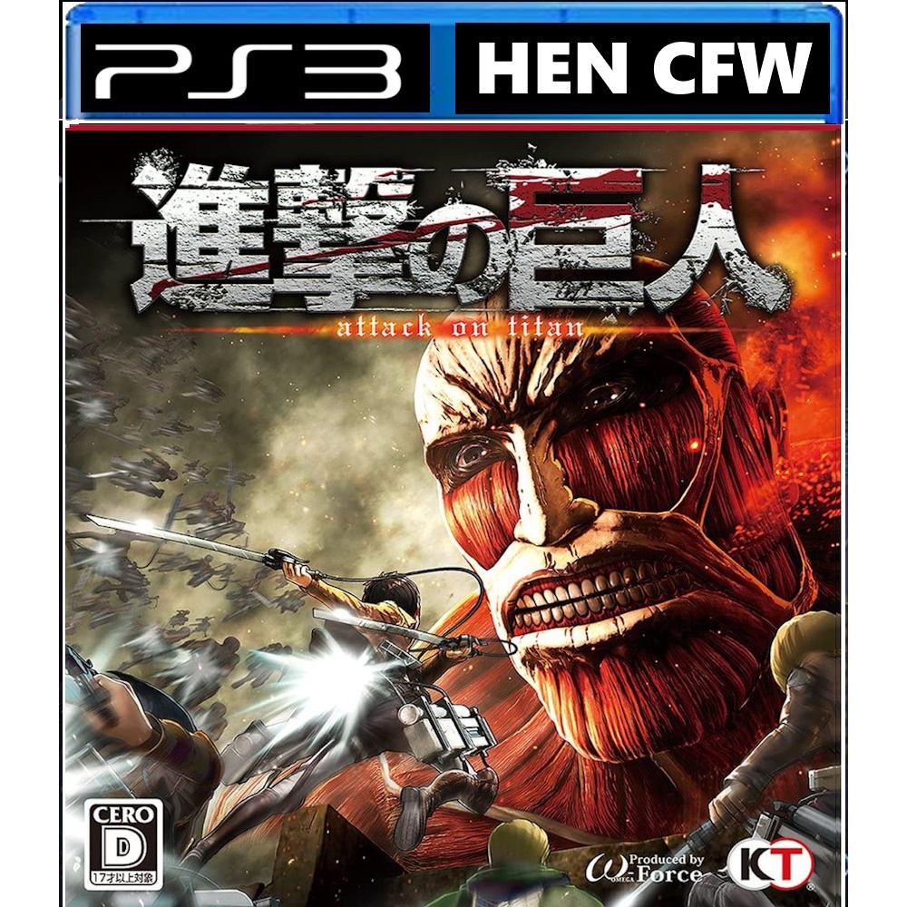Bd dvd game ps3 Attack On Titan