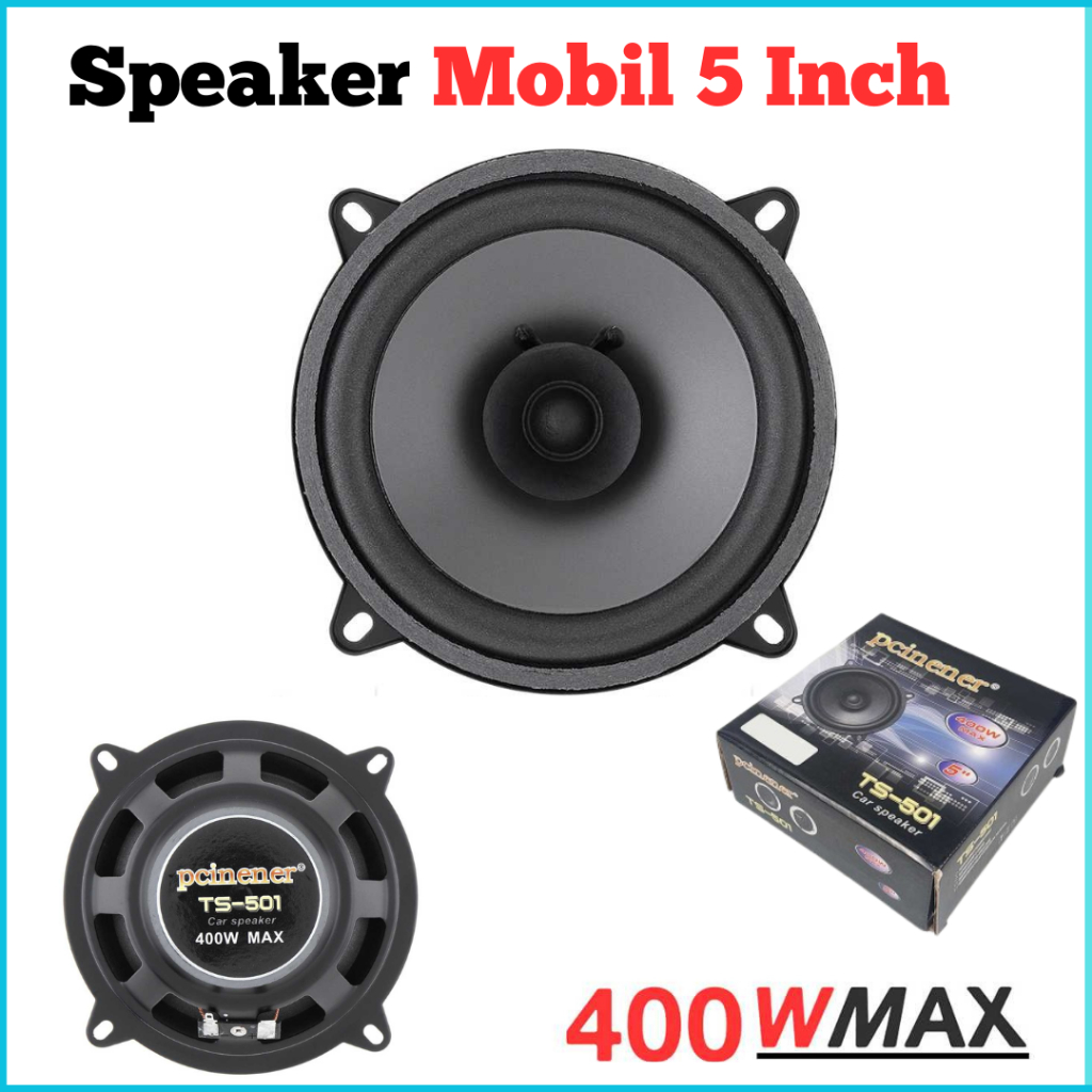 Pcinener Speaker  6.5 Inch 500W 1 PCS / Speaker Pintu Mobil full Bass Subwoofer Mobil HiFi - TS-601