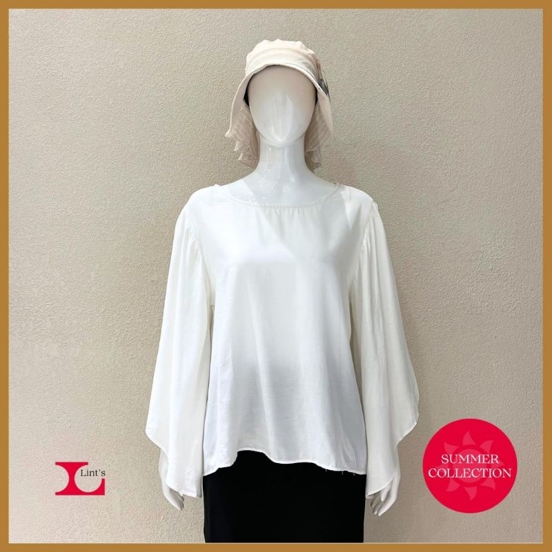 Atasan Wanita Putih Polos Import