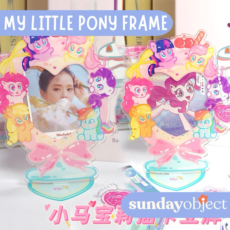 SUNDAYOBJECT - Photo Card Holder Acrylic Lucu Frame Foto Photobooth Polaroid Home Decor-LITTLEPONY