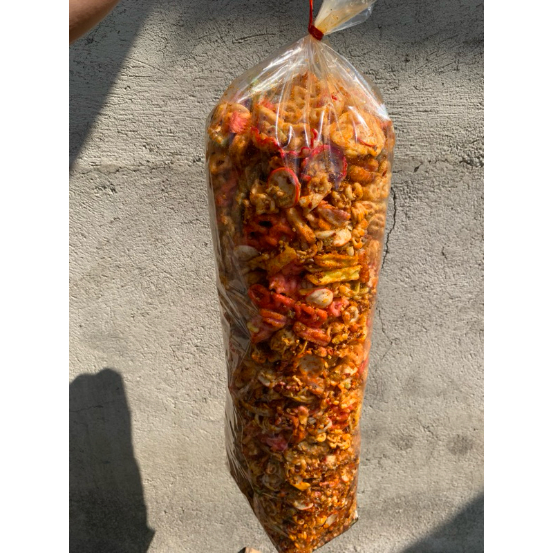 

KERUPUK SEBLAK MIX/CAMPUR 1,5 KG PEDAS EXTRA DAUN JERUK