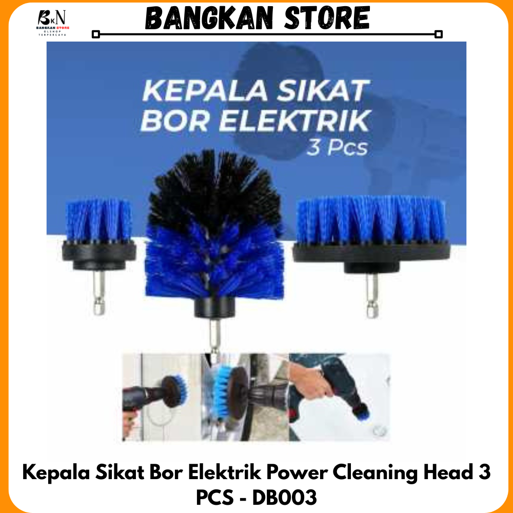 Kepala Sikat Bor Elektrik Power Cleaning Head 3 PCS