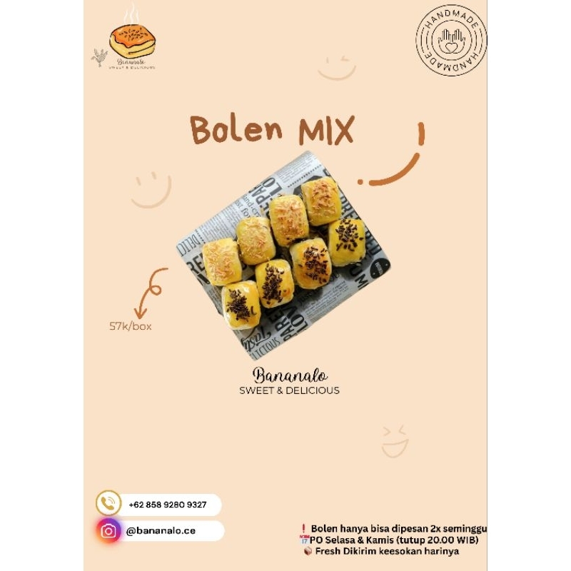 

Bolen Pisang Cokelat Keju - Bananalo