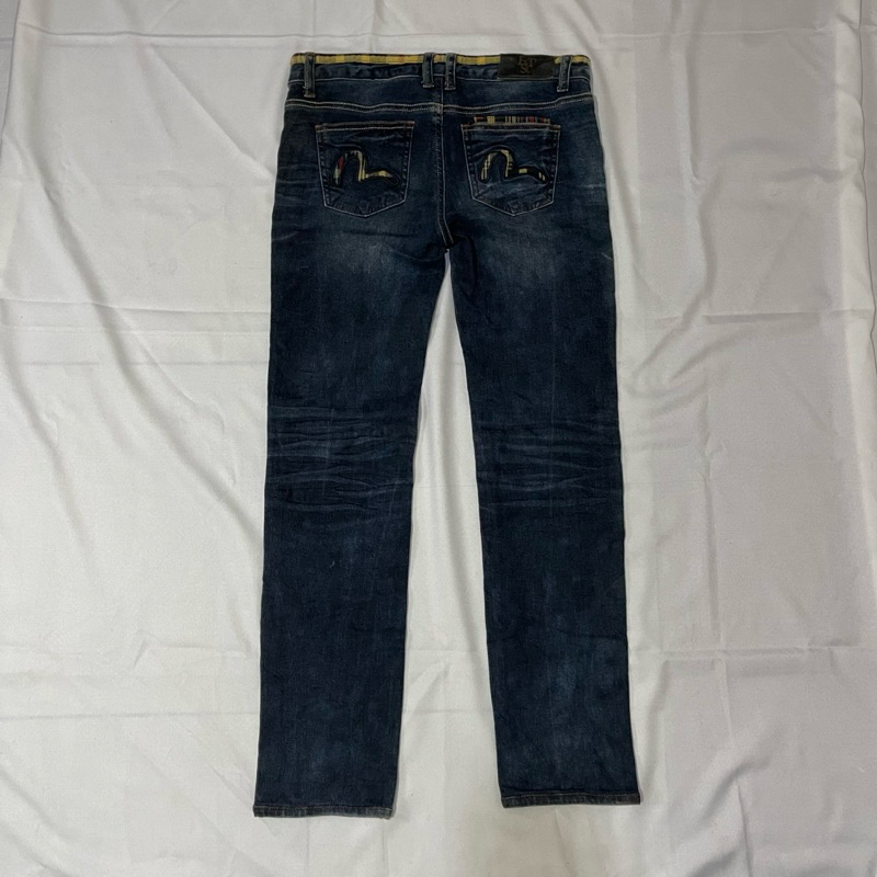 Celana jeans evisu fading second