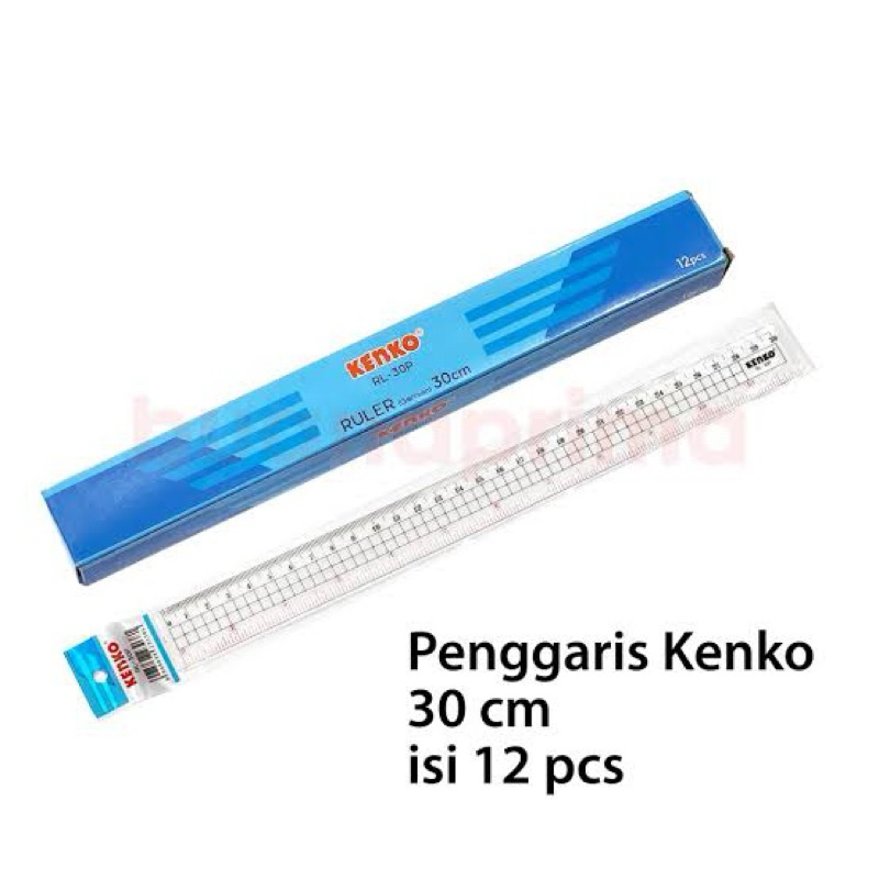 

PENGGARIS PLASTIK KENKO PANJANG 30CM ECER [Pcs]