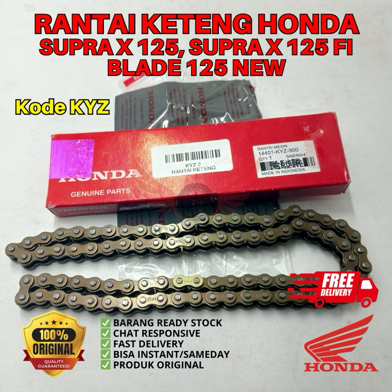 KYZ RANTAI KETENG SUPRA X 125 ORIGINAL AHM HONDA, RANTAI KETENG ORIGINAL HONDA SUPRA X 125, RANTAI K