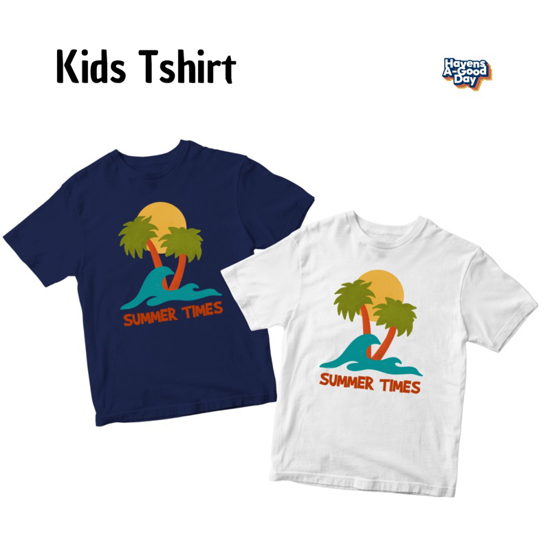 Kaos Tshirt anak summer times/kaos anak surfing/kaos distro anak katun combed/kaos anak laki-laki