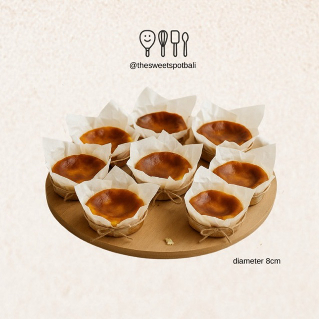 

(1PCS) Mini Burnt Basque Cheesecake by thesweetspotbali