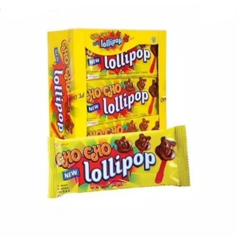 

[24Pcs] Choco Lollipop 8gr, Coklat kemasan Lollipop