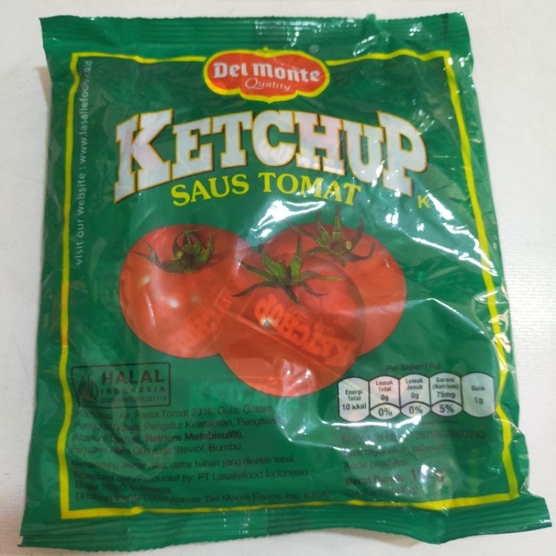 

DELMONTE KETCHUP SAUS TOMAT SACHET ISI 24PCS