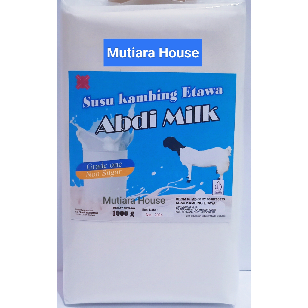 

Susu Kambing Bubuk Etawa Non Sugar Grade 1 Isi 1kg