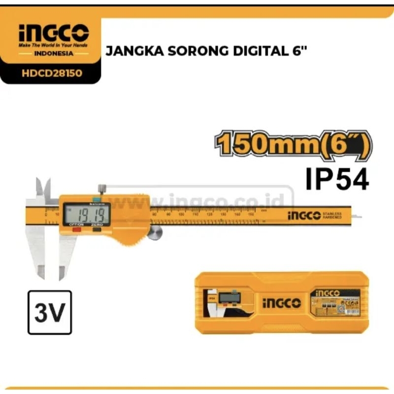 

JANGKA SORONG DIGITAL 6'' INGCO