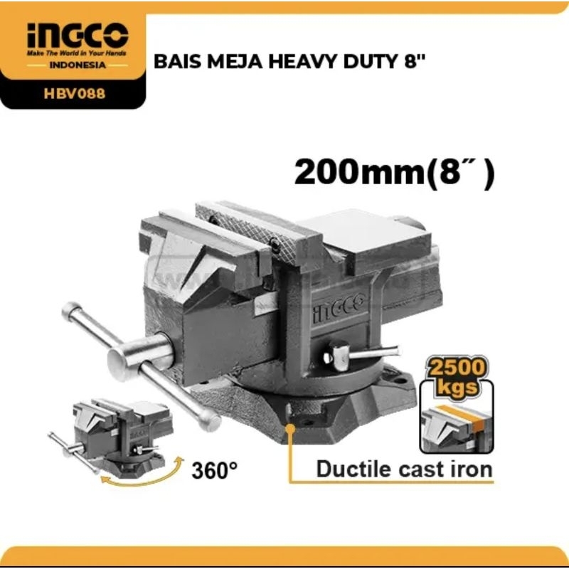 BAIS MEJA HEAVY DUTY 8'' INGCO